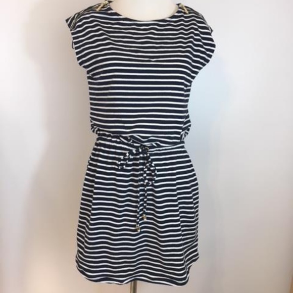 Michael Kors Dresses & Skirts - Michael Kors Blue Strip Dress